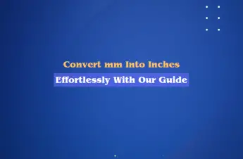 convert mm to inches